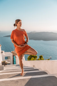 Yoga with Veronika in Santorini